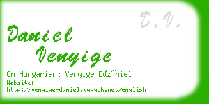 daniel venyige business card